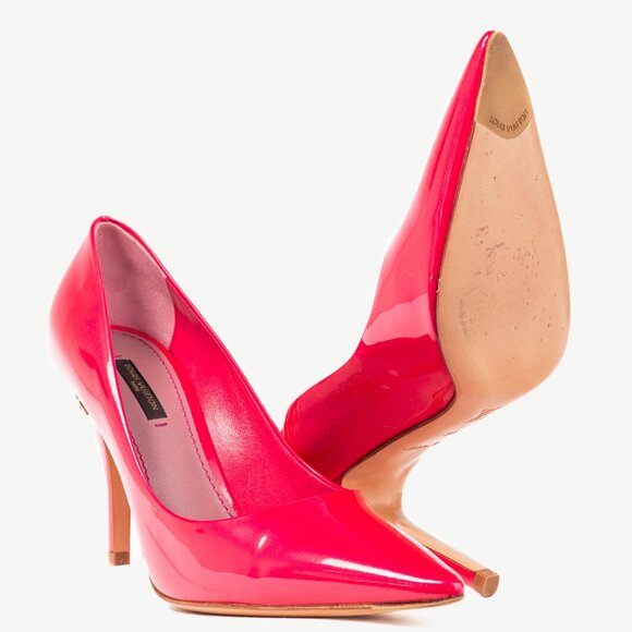Louis Vuitton Strawberry Rose Pop Patent Leather Pointed-Toe Pumps - Picture 4 of 11